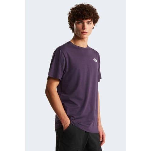 The North Face T-shirt Evolution NSE donkerpaars afbeelding