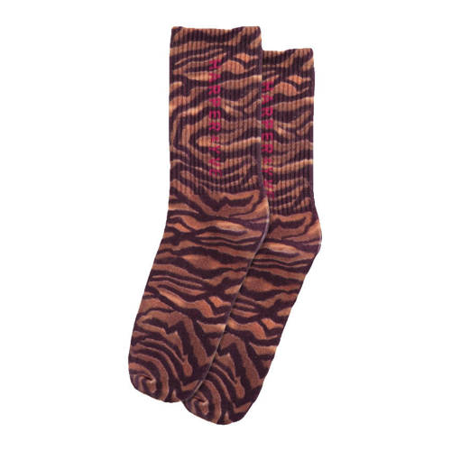 HARPER & YVE sokken met tijgerprint bruin afbeelding