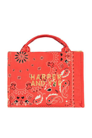 mini shopper Rody met paisley print rood