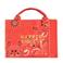 HARPER & YVE mini shopper Rody met paisley print rood