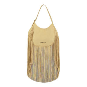 schoudertas Yuka met franjes beige