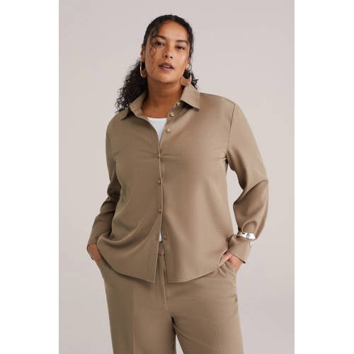 WE Fashion blouse bruin afbeelding