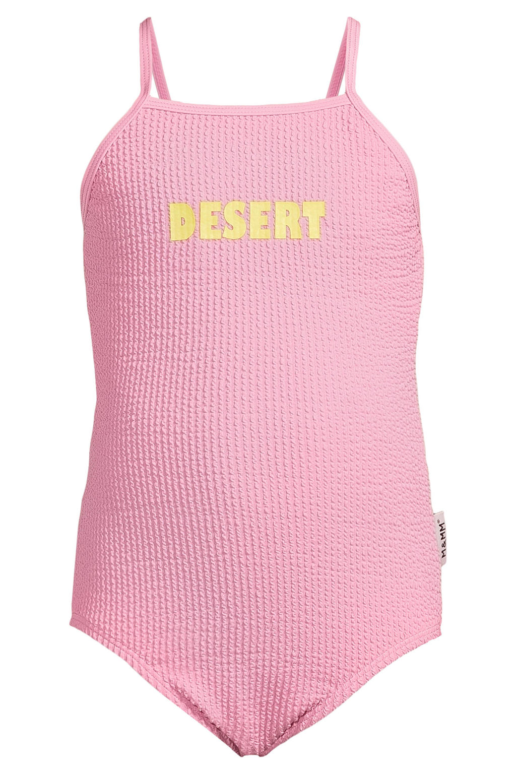 Me & My Monkey badpak met textuur en tekst roze