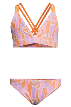 triangel bikini roze/oranje