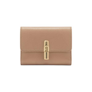 leren portemonnee Iride S beige