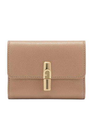leren portemonnee Iride S beige