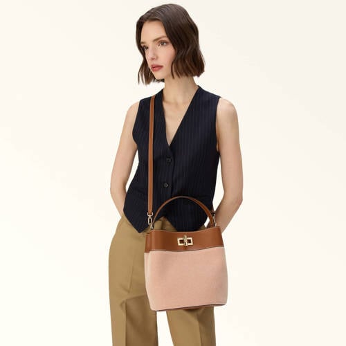 Furla handtas Amelia M beige/cognac afbeelding