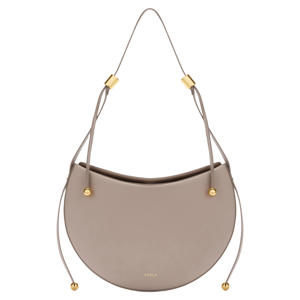 leren schoudertas Moonstone beige