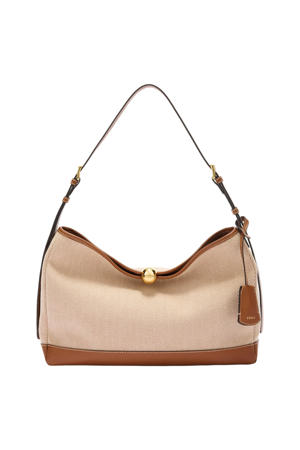 schoudertas Sfera L beige/cognac