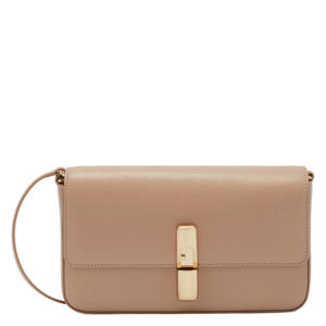 leren crossbody tas Iride S beige
