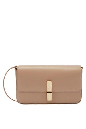 leren crossbody tas Iride S beige