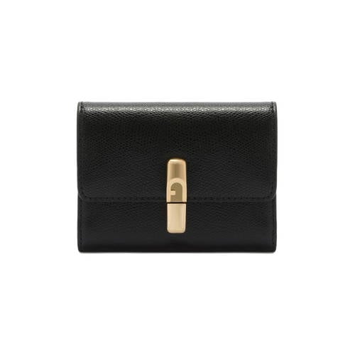 Furla leren portemonnee Iride S zwart afbeelding