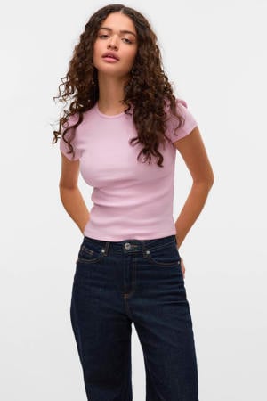 jersey T-shirt oudroze
