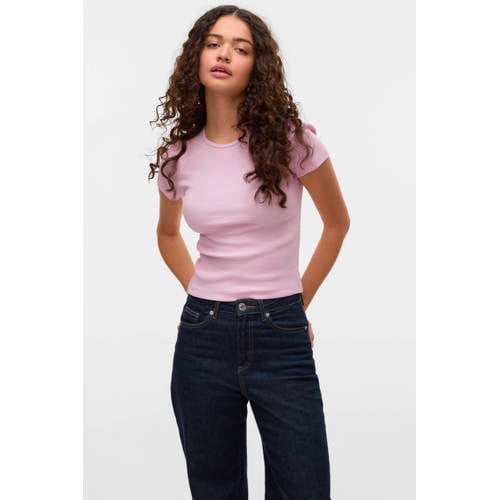 VERO MODA jersey T-shirt oudroze afbeelding