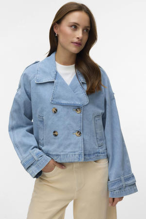 trenchcoat light blue denim