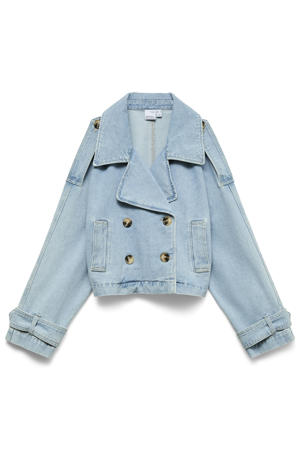 trenchcoat light blue denim