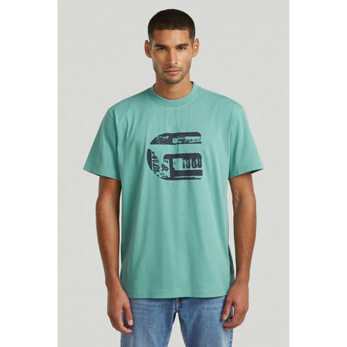 G-STAR regular T-shirt groen afbeelding