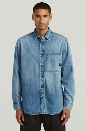 regular casual overhemd blauw