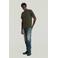 G-STAR slim T-shirt donkergroen