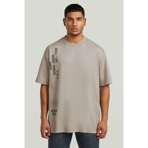 G-STAR relaxed T-shirt taupe afbeelding