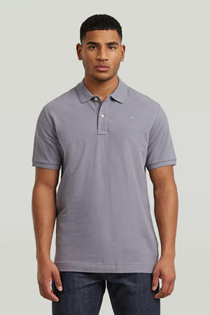 slim polo grijs