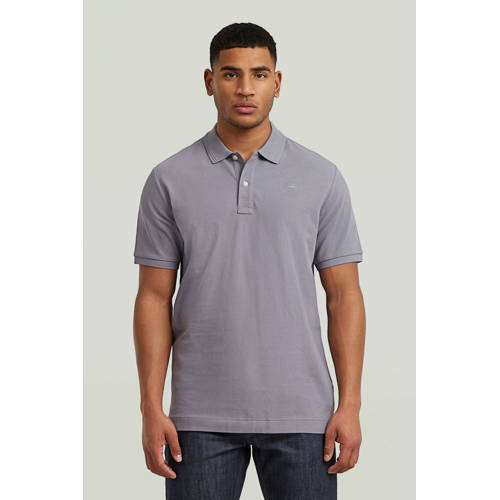 G-STAR slim polo grijs afbeelding