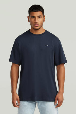 regular T-shirt donkerblauw