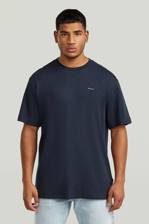 regular T-shirt donkerblauw