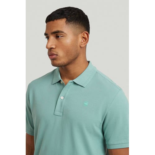 G-STAR slim polo blauw afbeelding