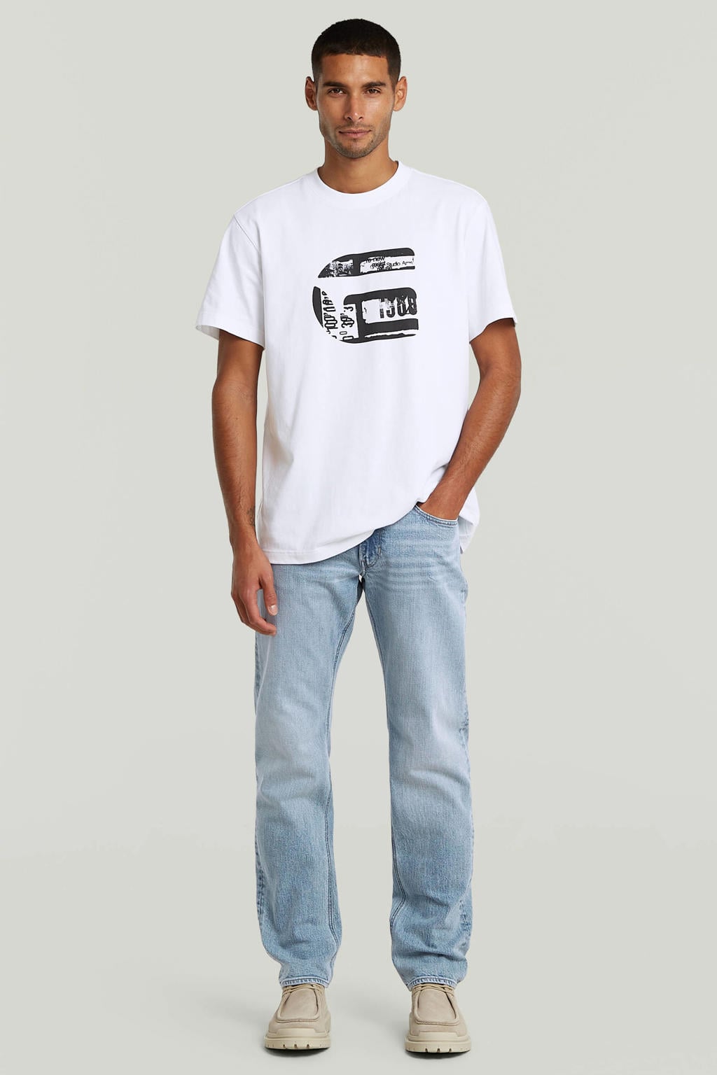 G-STAR Mosa straight leg jeans sun faded cloudburst