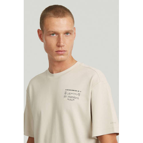 G-STAR regular T-shirt beige afbeelding