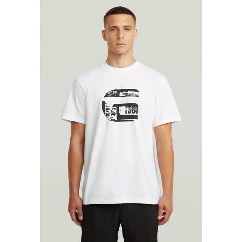 G-STAR regular T-shirt wit afbeelding