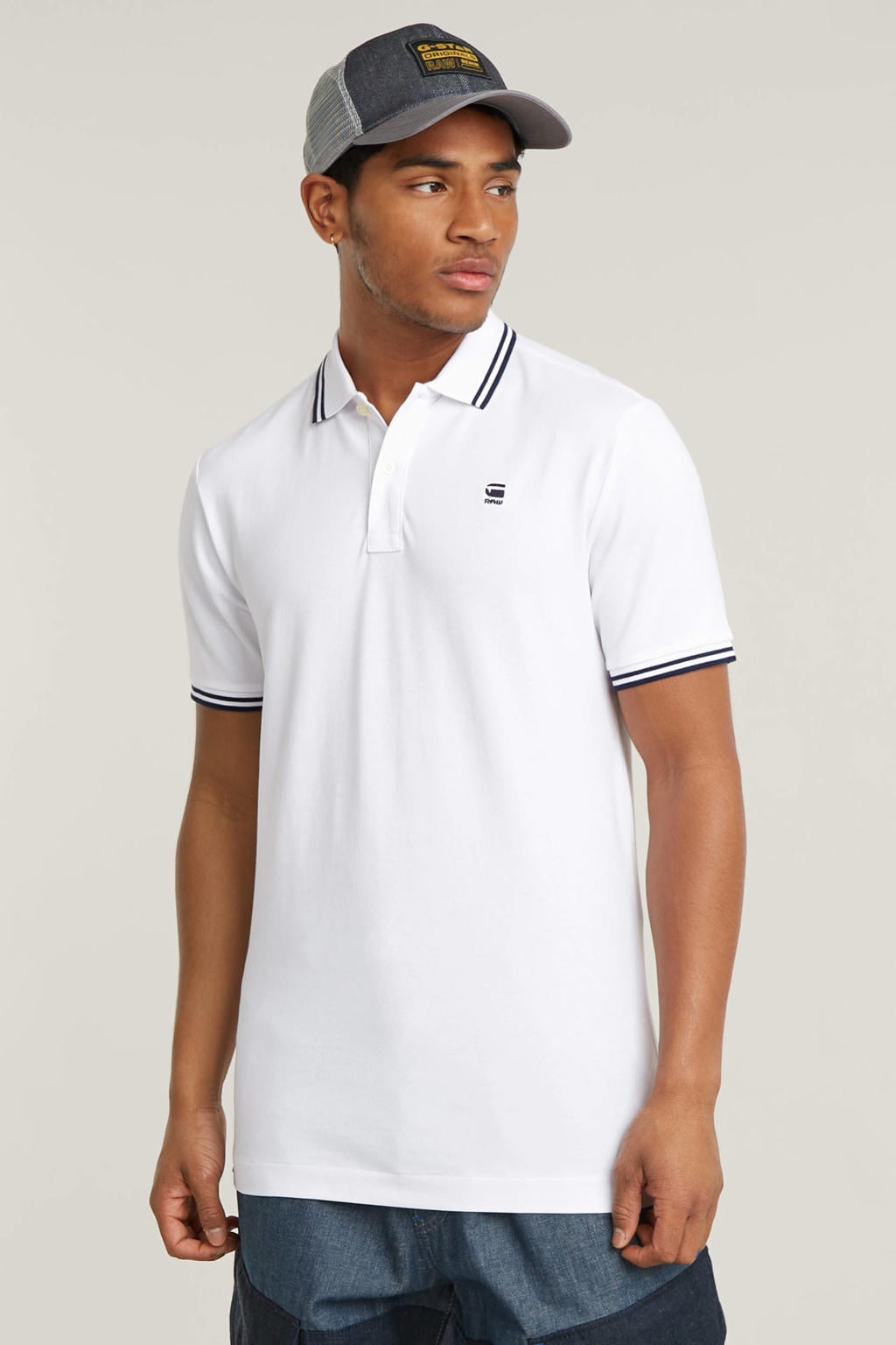 G-STAR slim polo wit