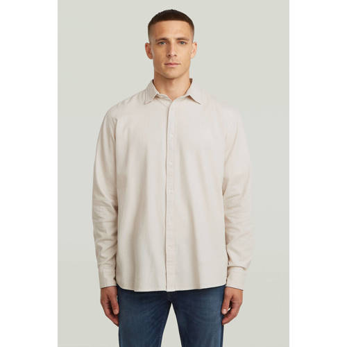 G-STAR regular casual overhemd beige afbeelding