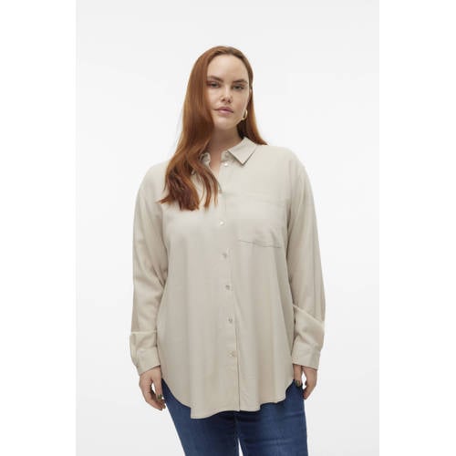 VERO MODA CURVE blouse beige afbeelding