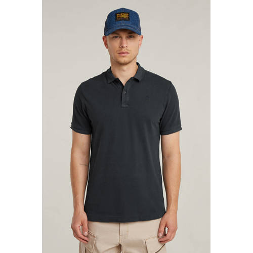 G-STAR slim polo donkerblauw afbeelding