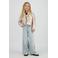 Vingino gebloemde cropped blazer beige