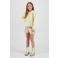 Vingino regular gebloemde casual short beige