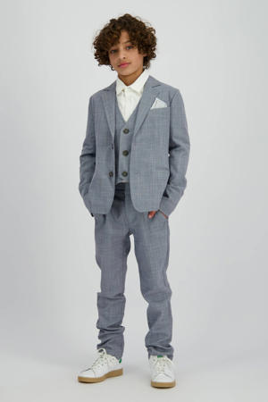 regular pantalon grijsblauw