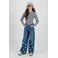 Vingino gestreepte longsleeve donkerblauw