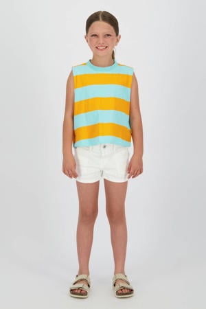 gestreepte T-shirt lichtblauw