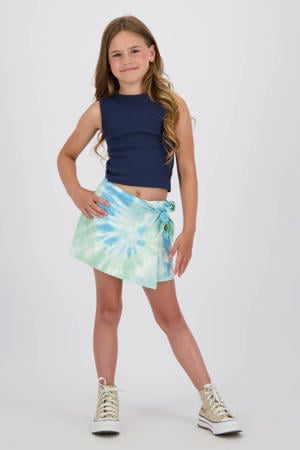 mouwloze top donkerblauw