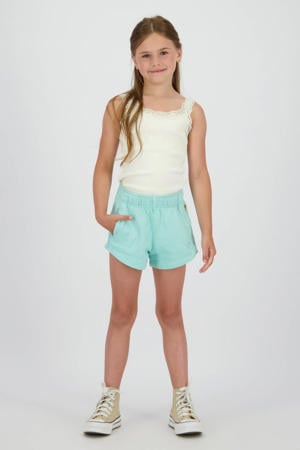 loose sweatshort lichtblauw