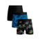 Muchachomalo boxershort - blauw/zwart (set van 3)