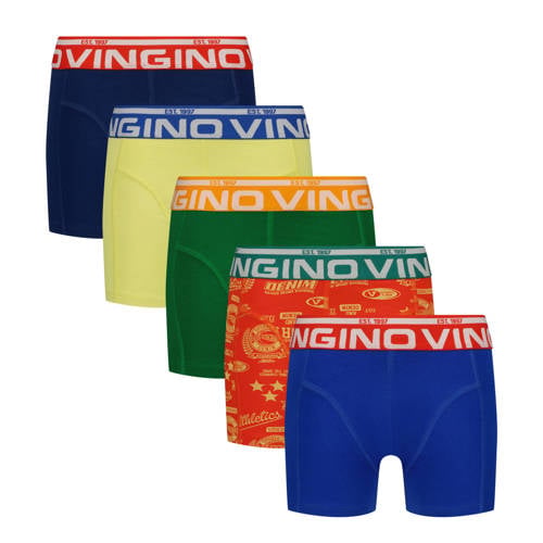 Vingino boxershort donkerblauw/multicolor (set van 5)