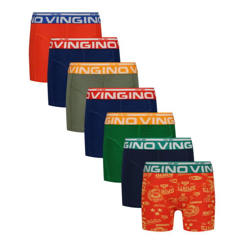 Vingino boxershort rood/multicolor (set van 7)