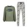 Vingino pyjama met all over print olijfgroen
