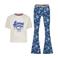 Vingino pyjama blauw/wit