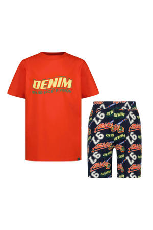 shortama rood/zwart