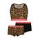Vingino bh top + 2 shorts bruin/oranje